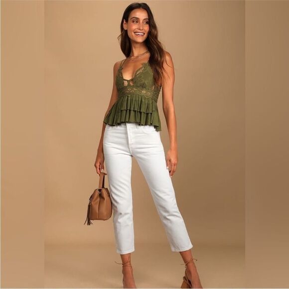 FREE PEOPLE NWT Adella Cami in Olive Sparrow
Size S - Picture 5 of 10